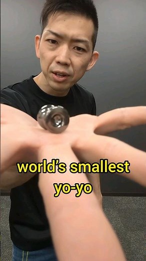 "Do an Open String Bind with the world's SMALLEST yo-yo" #yoyo #shorts #yoyotricks