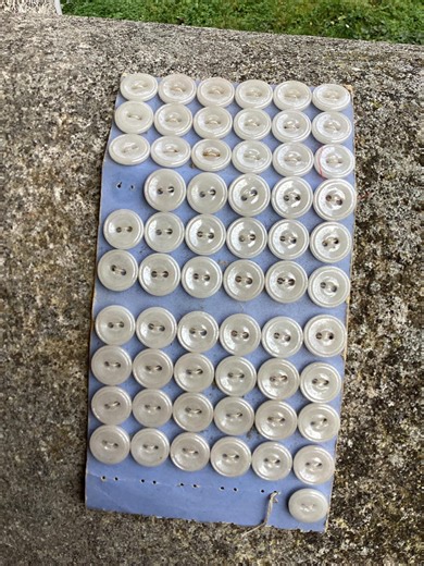 60 Antique Glass Buttons on Original Card. 1.5cms. Two Holes. Dress Making, Costumes, up Cycling, Costume Drama, Art Projects - Etsy