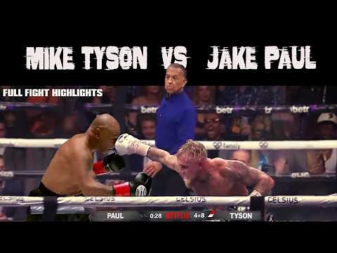 Mike Tyson vs Jake Paul |🥊Knockdowns | Full FIGHT HIGHLIGHTS | BOXING BATTLE FIGHTS | TKO #PaulTyson