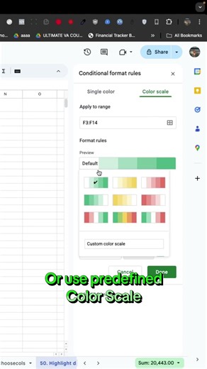 See High & Low Values Instantly in Google Sheets