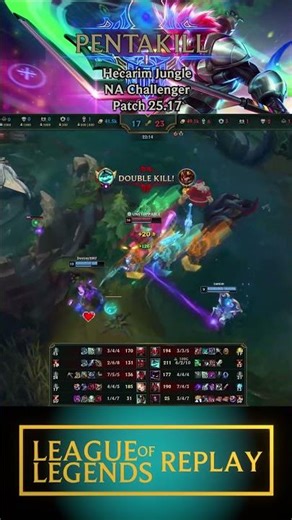 Hecarim Jungle Pentakill - NA Challenger - Patch 25.17
