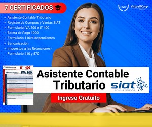 Curso Asistente Contable Tributario (Gratis) Bolivia – VIRTUALLCORP