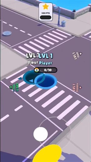 Hole.io Gameplay Level 1#holeio#mobilegaming