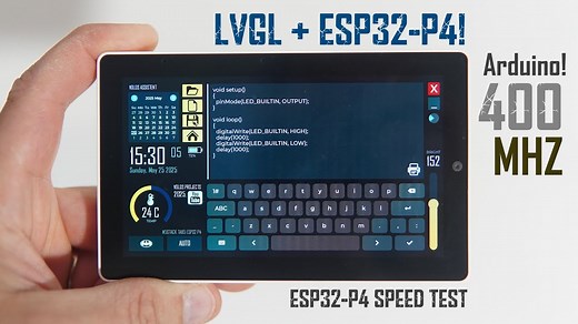 M5Stack Tab5搭配Arduino IDE   LVGL：ESP32-P4上的首个UI演示