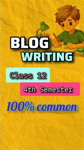 Blog Writting class12 sem 4 #englishwriting #blogwriting #english #writtingskill #shorts