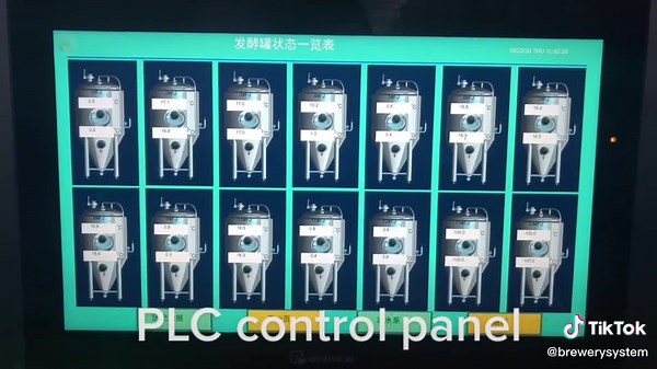 How the PLC control panel controlling the whole brewing process?🍻#brewery #brewerysystem #brewerylife #brewerytok #brewer #brewertok #craftbeer #draftbeer