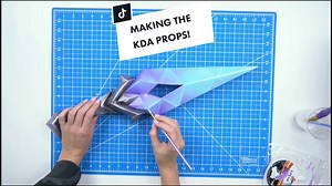 All our #KDA props! all 4 full tutorial videos are on our YT channel! which one is your fav?✨ sponsored by riot games #youwantmore #cosplay #tutorial