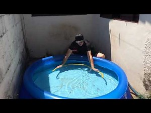 How to Vacuum (Clean) the Bottom of a Plastic Pool (MOR, Intex... without Accessories)