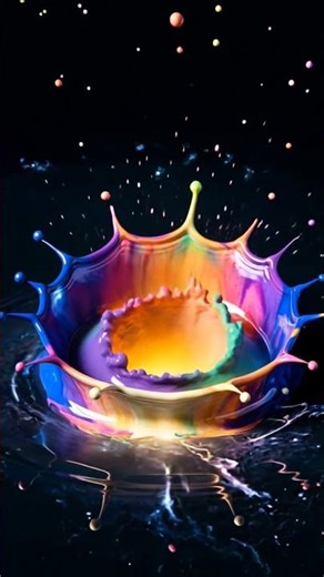 The Birth of a Liquid Universe | Rainbow Ink Explosion 8K