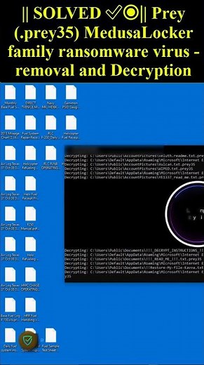 Prey (.prey35) MedusaLocker family ransomware virus