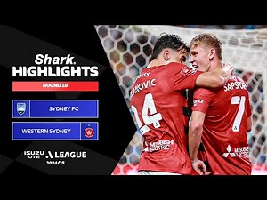 Sydney FC v Western Sydney Wanderers - Shark Highlights | Isuzu UTE A-League 2024-25 | Round 18