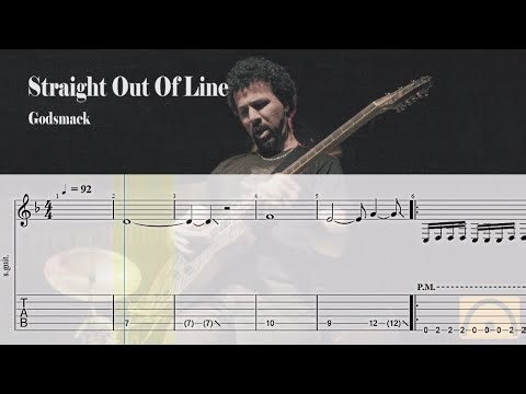 Straight Out Of Line - Godsmack | Backing track | Guitar Tab