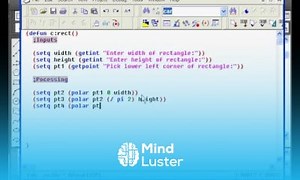 Mind Luster - Learn AutoLISP Programming Tutorial 3B