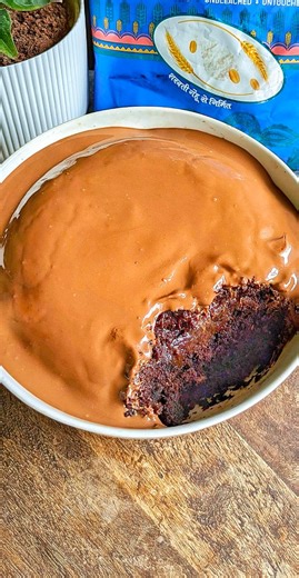One bowl chocolate cake🔥 Ingredients- Oil – 6 tbsp = ~80 g Sugar – ½ cup = ~100 g Curd – ½ cup = ~120 g Milk – 2 tbsp = ~30 g All-purpose flour – ¾ cup = ~90 g Cocoa powder – 6 tbsp = ~36 g Baking powder – ½ tsp = ~2 g Baking soda – ¼ tsp = ~1 g Salt – a pinch (~1 g or less) Coffee powder – ½ tsp = ~1 g Melted chocolate (for garnish) – as desired, ~30–40 g ✨ This will make one medium microwave cake (about 2 servings) | Kitchen Flames