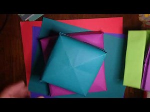 EZ Origami Boxes -- Learn the basic pattern then experiment to make all shapes and sizes!