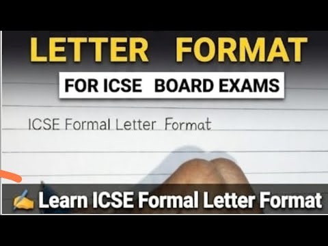 ✍️ ICSE Formal Letter Format | Step-by-Step Guide for Students 📚