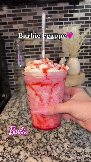 Barbie Frappe🩷 Recipe | Easy Princess Milkshake
