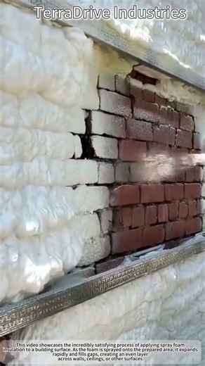 Super Satisfying Spray Foam Insulation Process! 🧼