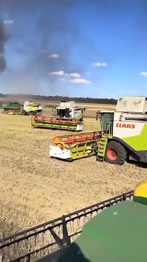 @agri_fails on Instagram: "At least they have a spare combine on hand #mud #agriculture #farming #claas #tractorfails #agrifails farming tractor bogged agri funny fails driver accident combine driver error"