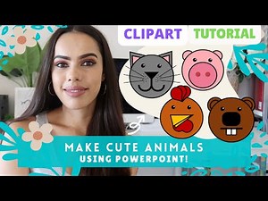 How to make cute animal clipart in Powerpoint