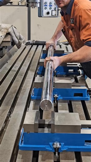 With the vintage milling and drilling attachment mounted and trammed in, it’s time to drill, ream, and tap multiple holes along the 2 metre bar to suit our 12mm tooling. ⚙️💥 #CuttingEdgeEngineering #Machining #Drilling #ZayerMill #WorkshopLife | Cutting Edge Engineering Australia