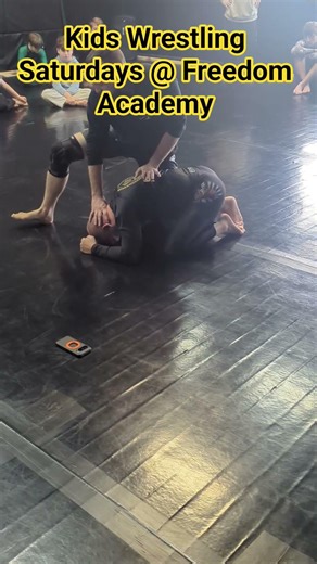 arm drags and snap downs to turtle star drills @ Freedom Academy kids - Saturday wrestling 📢📢📢