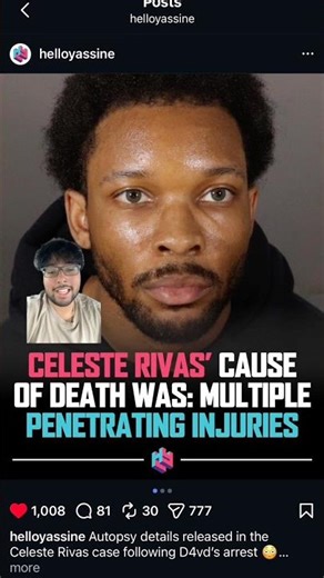Celeste Rivas Cause Of Death CONFIRMED (DV4D Case)