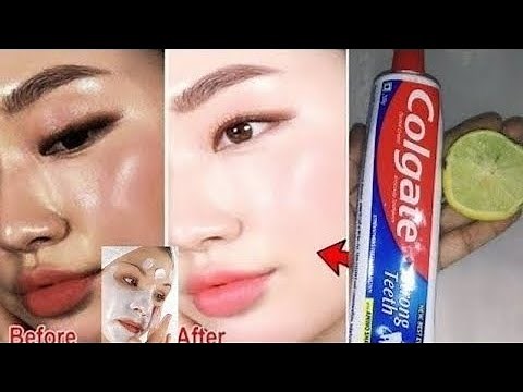 ❤️Colgate toothpaste for face whitening Lemon and colgate
