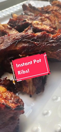 Tender Instant Pot Ribs Recipe with Sweet Baby Ray's BBQ Sauce
