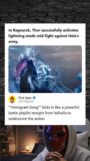 Thor Ragnarok 2017 Thor Activates Lightning Mode with Immigrant Song Scene