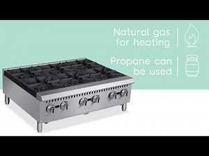 eQuipped 36" Gas Hot Plate with Six Open Burners