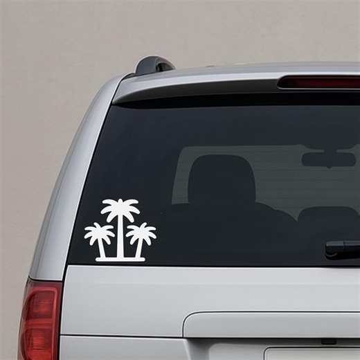Palm Tree Car Decal – Beach Life Window Sticker - Etsy