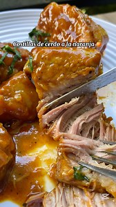 Costillas de cerdo en salsa de naranja 🍊 😮‍💨 #fyp #viral #recipes #colombia | Recetas pa'l combo