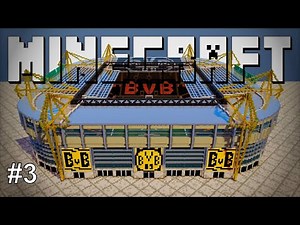 How to Build a Stadium - Grandstands Behind the Goal #3 - Minecraft Tutorial