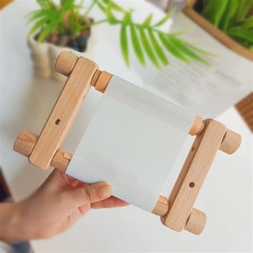 Mini Beechwood Scroll Frame | Cross Stitch, Embroidery Needlework - Etsy