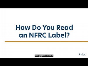 How to Read an NFRC Label