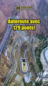 Autoroute avec 129 ponts et 44 tunnels 😮 _____________________________ #construction #innovation #shorts #france #architecture | Omar Cherkaoui