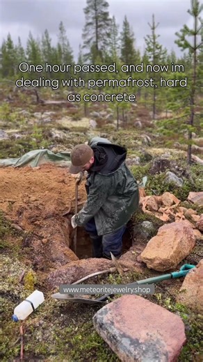Raw Meteorite hunting. No distractions #meteorite #geology #metaldetecting