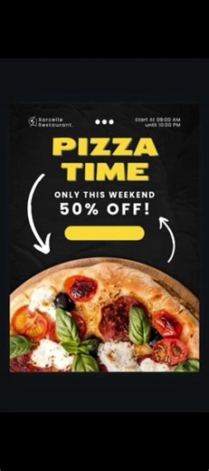 New Pizza food design poster example 👍✅