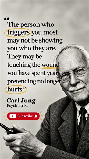 The People Who Trigger You May Reveal Your Oldest Wounds | Carl Jung #Psychology #Healing#carljung