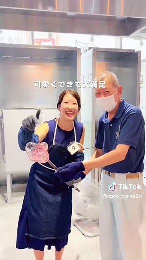 琉球ガラス体験｜国際通り4月NEWオープンの工房でグラス作り