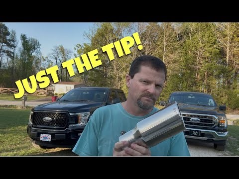 How to install a 10 inch stainless steel exhaust tip on any truck.