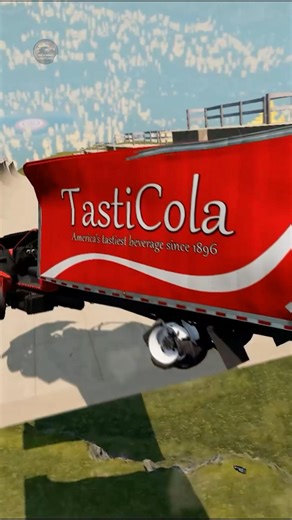 Fire Truck and Car vs Mega Ramp #beamngdrive #firetruck #beamngnoob