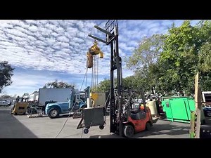 Harrington 10 Ton Electric Chain Hoist & Trolley 30 ft lift length