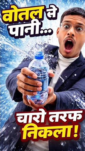 "10 Holes in a Bottle but No Water Leaks 🤯 | Atmospheric Pressure Explained" #shorts