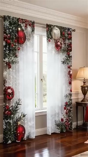 ¡Las decoraciones navideñas no tienen por qué ser complicadas! 😊 Con estas cortinas festivas, podrás decorar tu hogar para Navidad en un abrir y cerrar de ojos, ¡sin complicaciones ni estrés! 🎅 Solo tienes que colocar la barra de la cortina y ya tendrás un ambiente festivo. 🎅 Tejido bonito y fluido que durará muchos años. 🎅 Adecuado para casi cualquier habitación y cualquier estilo de diseño interior. Date un capricho con esta sencilla alegría navideña. 👉 Para una Navidad sin estrés, haz cl