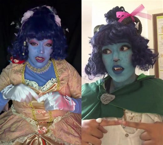#duet with @🍅Tom(ato)🍅 I’m glad i finally switched over to a cooler blue for Jessie! It suits her so much more than the teal blue i used to use! #criticalrolecosplay #jestercosplay #jesterlavorre #mightynein