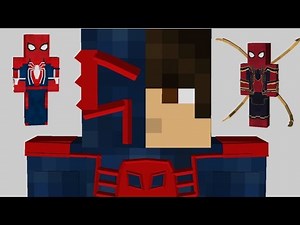 Spiderman/Iron Spider Minecraft Mod(Superheroes Unlimited 6.0) Suit Showcase