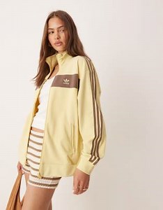 adidas Originals retro track jacket in yellow | ASOS