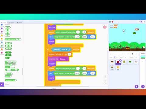 Cómo crear un juego de atrapar objetos en #Scratch